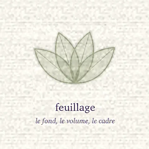 Dessin d’un bouquet de feuilles ouvertes en éventail