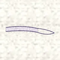 Petit dessin d’un couteau de fleuriste à lame courbe